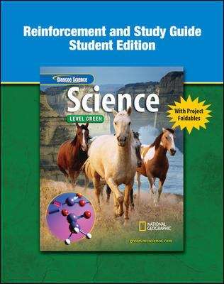 Book cover of Glencoe Science Level Green (Study Guide and Reinforcement, Student Edition)