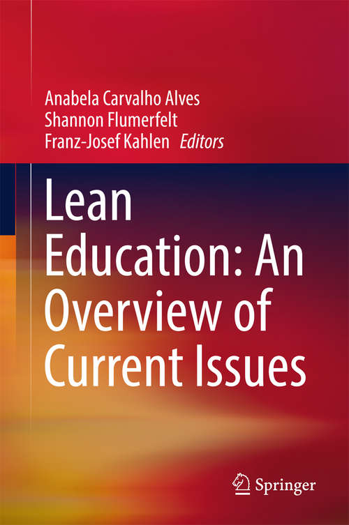 Book cover of Lean Education: An Overview of Current Issues