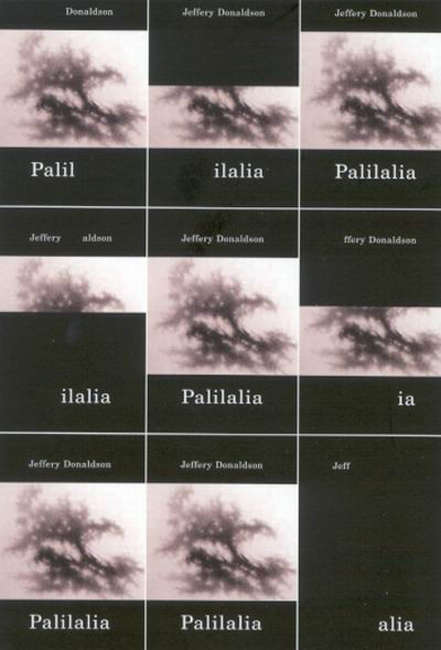 Book cover of Palilalia (Hugh MacLennan Poetry Series #19)