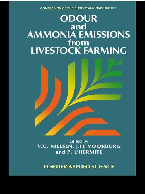Book cover of Odour and Ammonia Emissions from Livestock Farming
