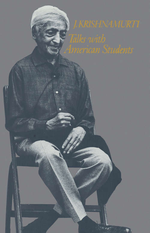 Book cover of Talks with American Students