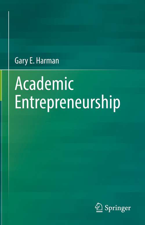 Book cover of Academic Entrepreneurship (1st ed. 2022)