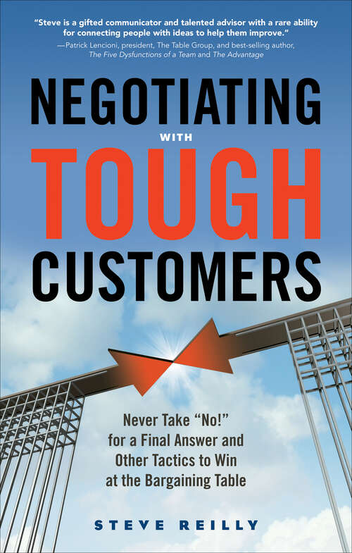 Book cover of Negotiating with Tough Customers