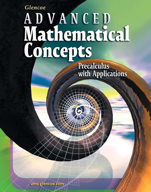 Book cover of Glencoe Advanced Mathematical Concepts Precalculus with Applications
