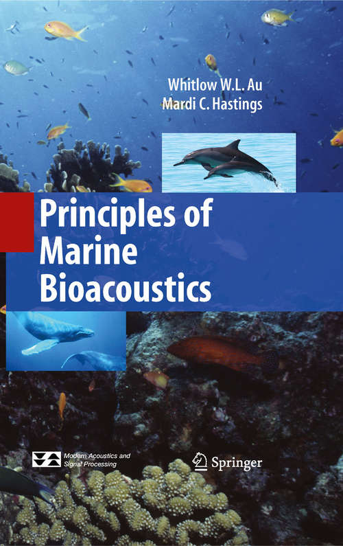 Book cover of Principles of Marine Bioacoustics