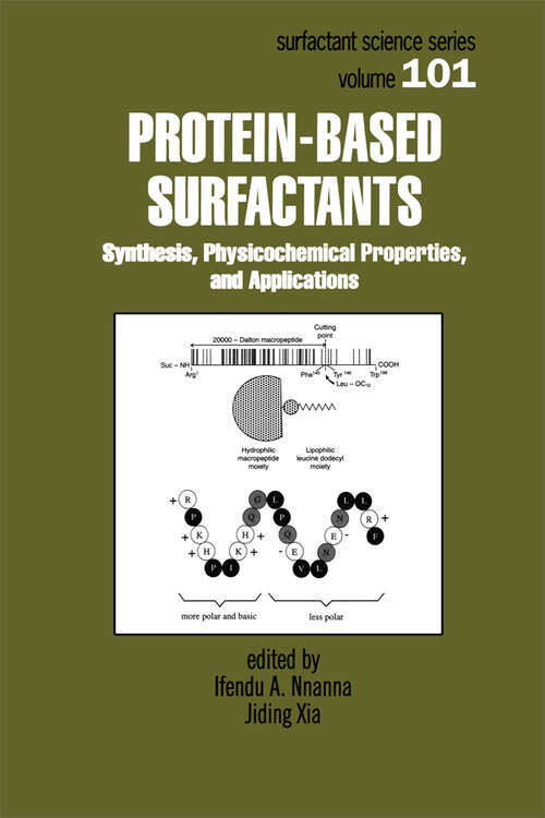 Book cover of Protein-Based Surfactants: Synthesis: Physicochemical Properties, and Applications