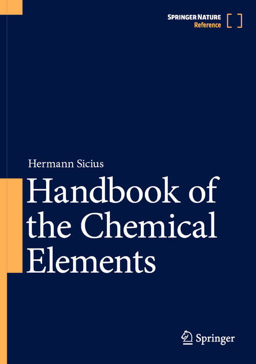 Book cover of Handbook of the Chemical Elements