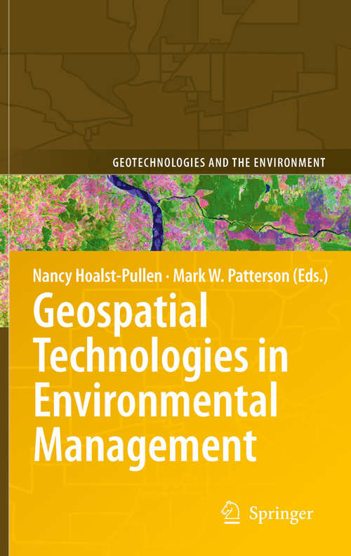 Book cover of Geospatial Technologies in Environmental Management