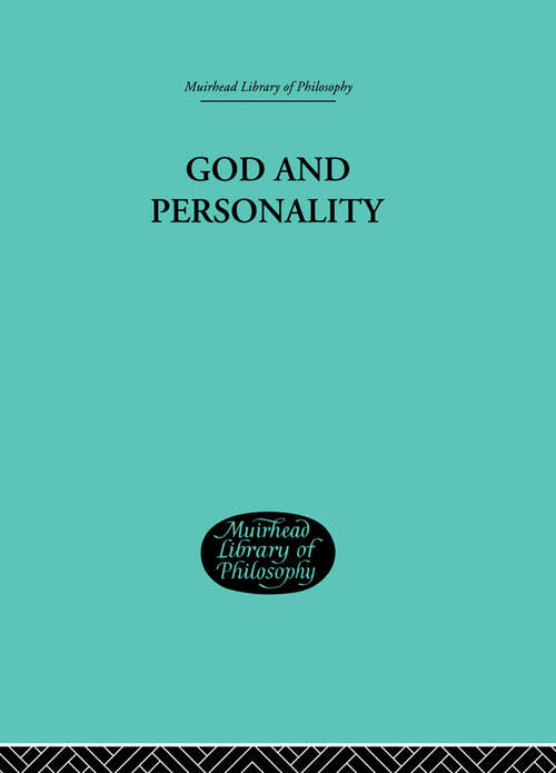 Book cover of God and Personality