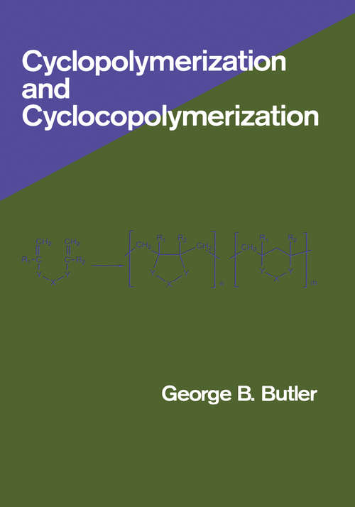 Book cover of Cyclopolymerization and Cyclocopolymerization