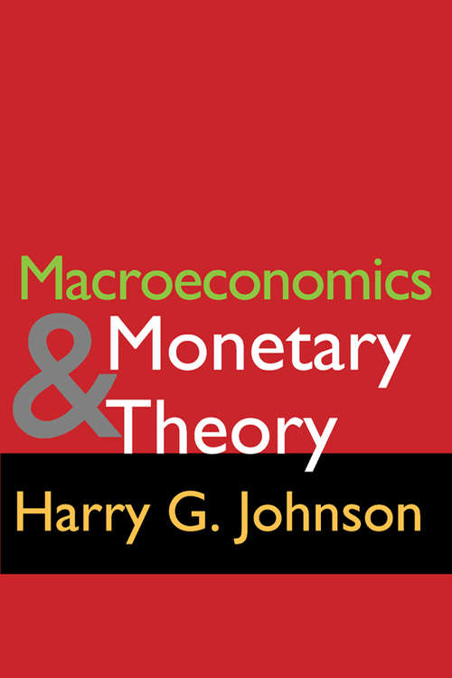 Book cover of Macroeconomics and Monetary Theory