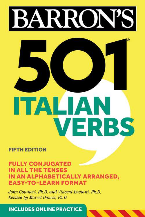Book cover of 501 Italian Verbs (Fifth Edition) (Barron's 501 Verbs)