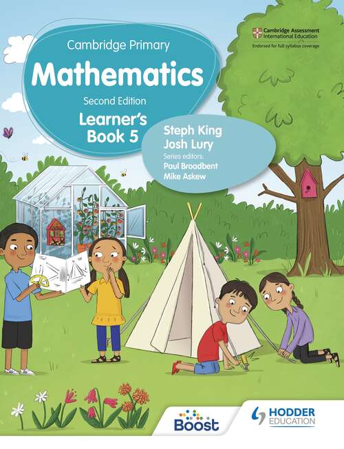 Book cover of Cambridge Primary Mathematics Learner's Book 5 Second Edition