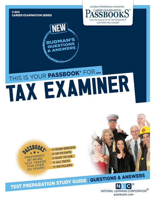 Book cover of Tax Examiner: Passbooks Study Guide (Career Examination Series)