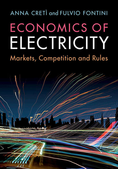 Book cover of Economics of Electricity: Markets, Competition and Rules