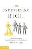 Book cover of The Undeserving Rich: American Beliefs about Inequality, Opportunity, and Redistribution