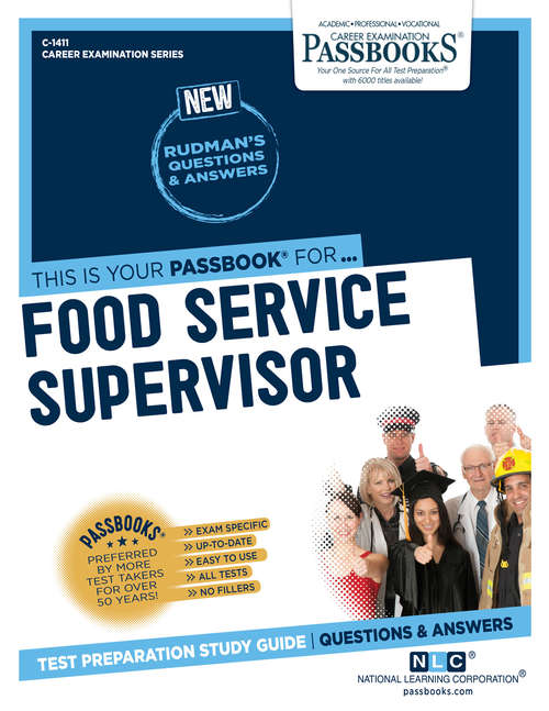Book cover of Food Service Supervisor: Passbooks Study Guide (Career Examination Series: C-1411)