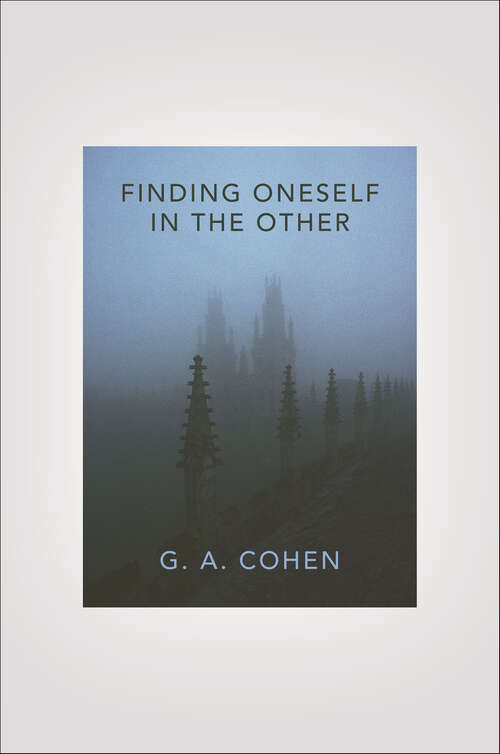 Book cover of Finding Oneself in the Other