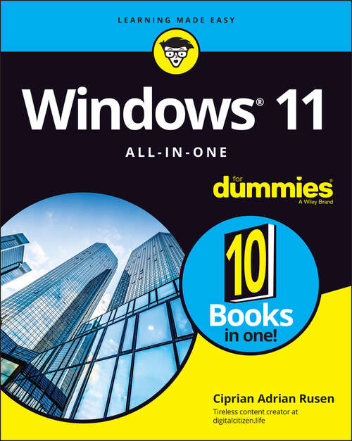 Book cover of Windows 11 All-in-One For Dummies