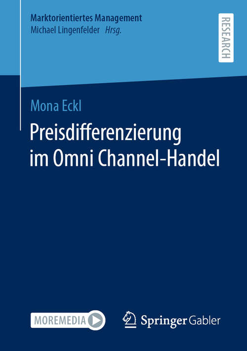 Book cover of Preisdifferenzierung im Omni Channel-Handel (2024) (Marktorientiertes Management)