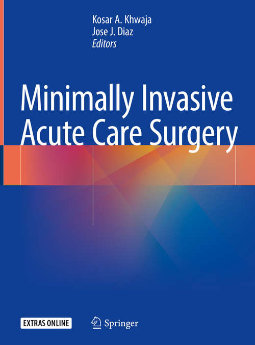 Book cover of Minimally Invasive Acute Care Surgery