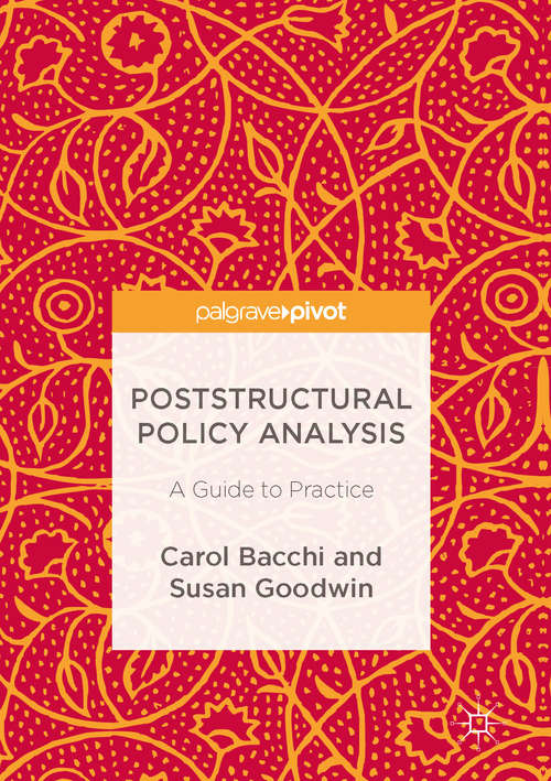 Book cover of Poststructural Policy Analysis