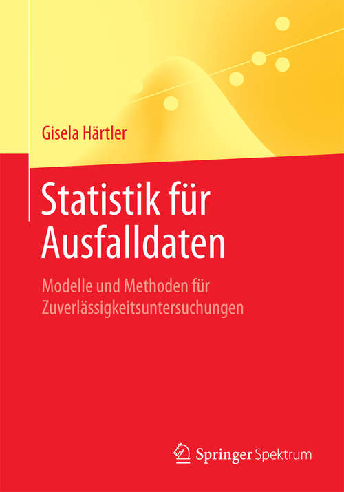 Book cover of Statistik für Ausfalldaten