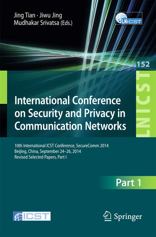 Book cover of International Conference on Security and Privacy in Communication Networks