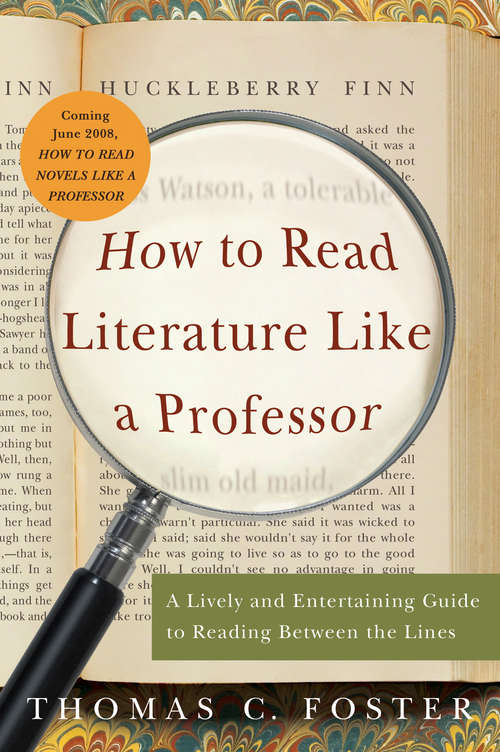 Book cover of How to Read Literature Like a Professor