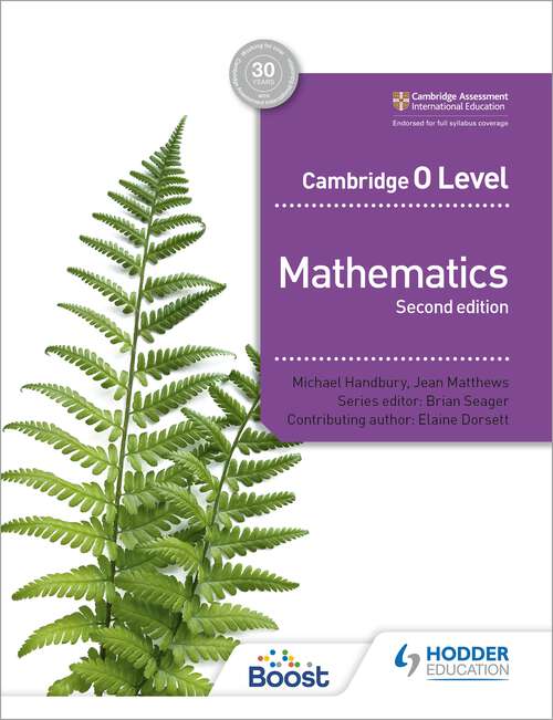 Book cover of Cambridge O Level Mathematics Second edition