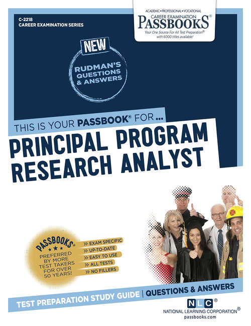 Book cover of Principal Program Research Analyst: Passbooks Study Guide (Career Examination Series)
