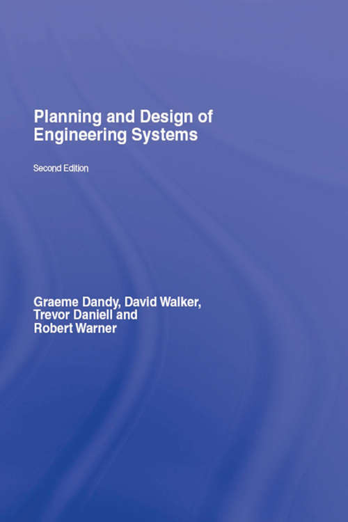 Book cover of Planning and Design of Engineering Systems, Second Edition