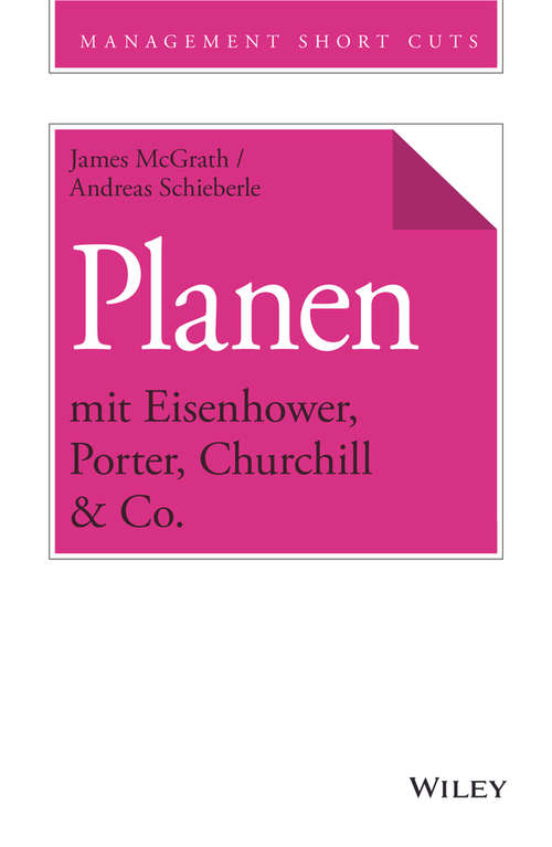 Book cover of Planen mit Eisenhower, Porter, Churchill & Co.