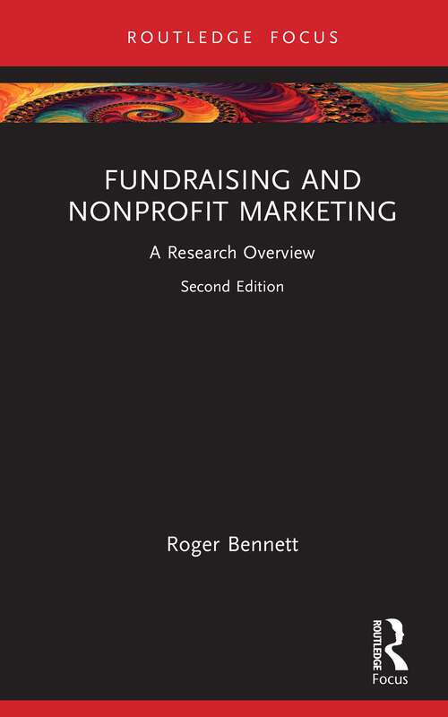 Book cover of Fundraising and Nonprofit Marketing: A Research Overview (State of the Art in Business Research)