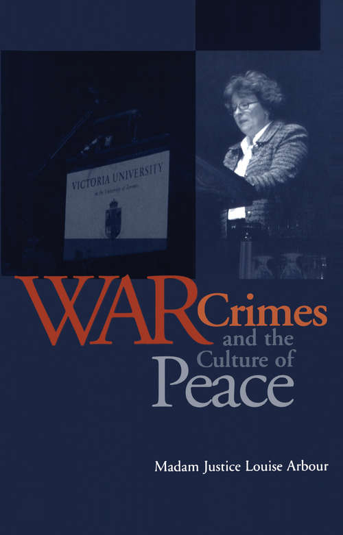 Book cover of War Crimes and the Culture of Peace