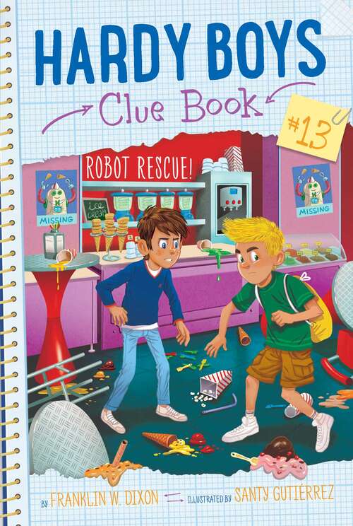 Book cover of Robot Rescue! (Hardy Boys Clue Book #13)