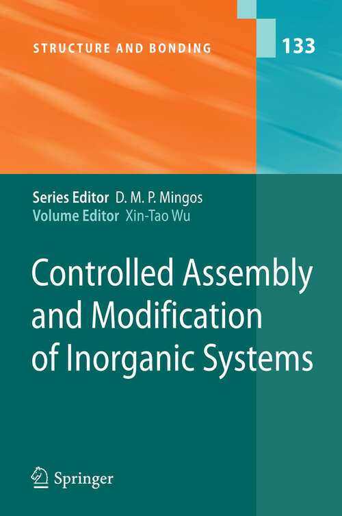 Book cover of Controlled Assembly and Modification of Inorganic Systems