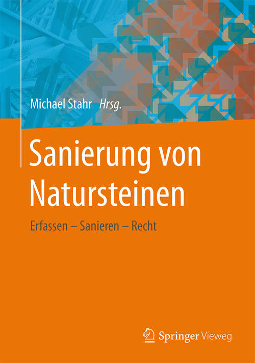 Book cover of Sanierung von Natursteinen