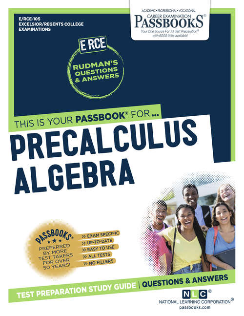 Book cover of Precalculus Algebra: Passbooks Study Guide (Excelsior/Regents College Examination Series)