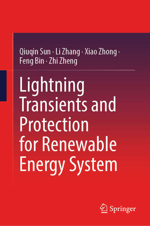 Book cover of Lightning Transients and Protection for Renewable Energy System (2024)