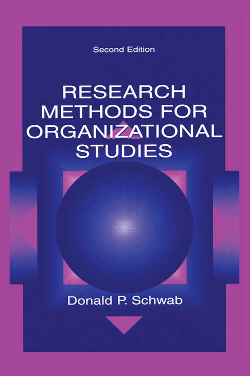 Book cover of Research Methods for Organizational Studies (2)