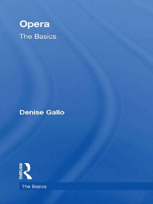 Book cover of Opera: The Basics (The Basics)