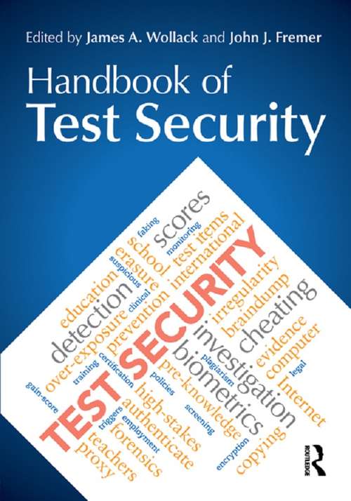 Book cover of Handbook of Test Security