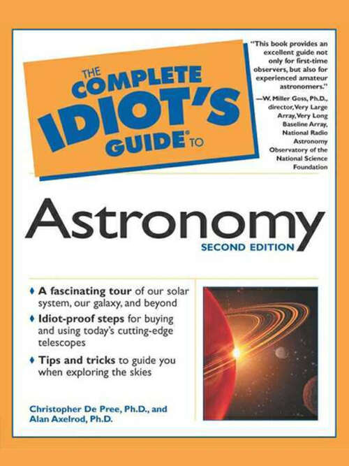 Book cover of The Complete Idiot's Guide to Astronomy, 2e