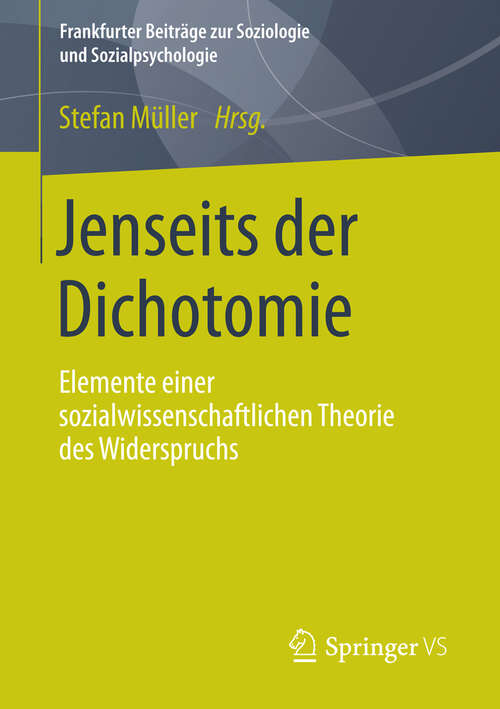 Book cover of Jenseits der Dichotomie