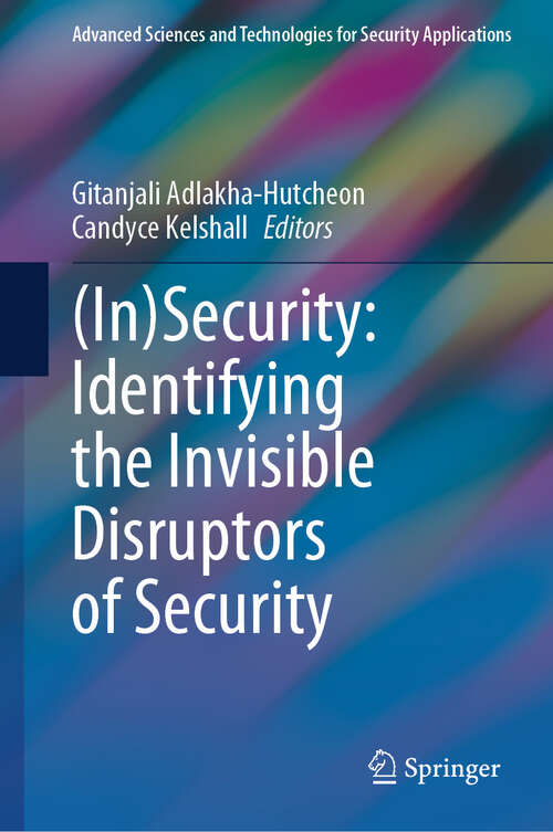 Book cover of **Missing** (Advanced Sciences and Technologies for Security Applications)