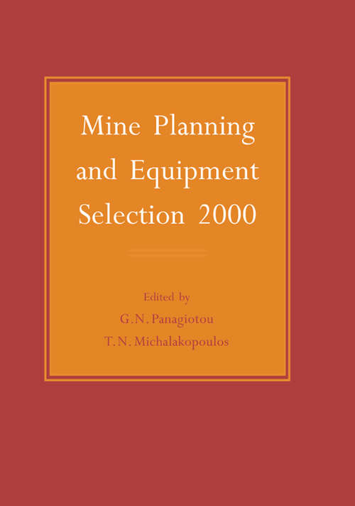 Book cover of Mine Planning and Equipment Selection 2000