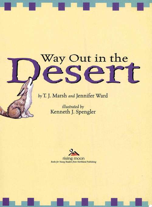 Book cover of Way Out in the Desert