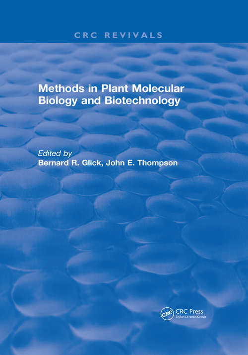 Book cover of Methods in Plant Molecular Biology and Biotechnology