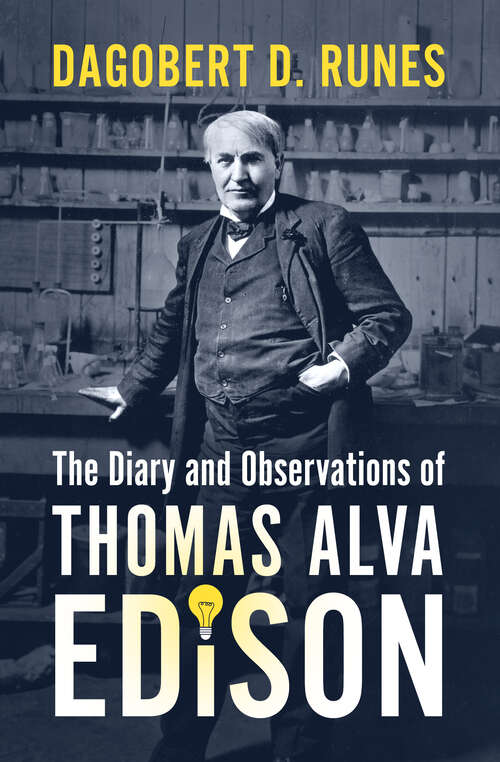 Book cover of Diary and Observations of Thomas Alva Edison (Digital Original)